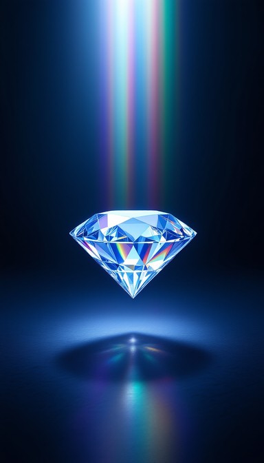 Download Brilliant Blue Diamond Image - Diamond, Blue, Crystal | StockCake