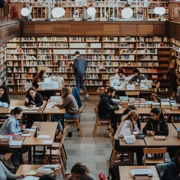 Free Library Study Session Image - Library, Students, Studying ...