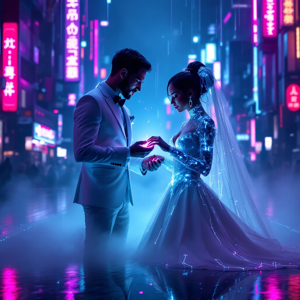 Free Cyberpunk Wedding Night Image - Cyberpunk, Futuristic, Wedding ...