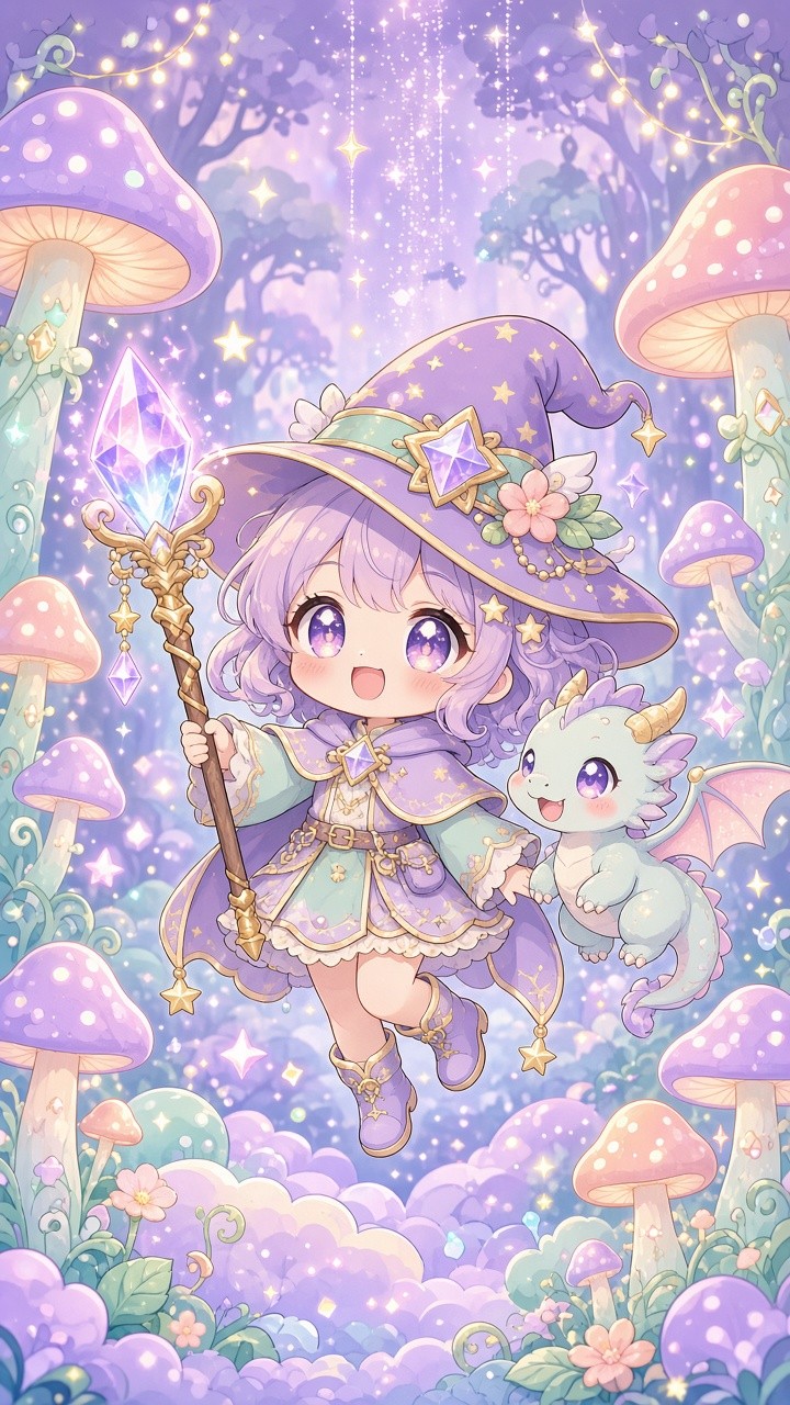 Download Pastel Chibi Mage Image - Chibi, Kawaii, Anime | StockCake