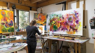 Free Artist creating art Image - Artist, Studio, Painting | Download at ...