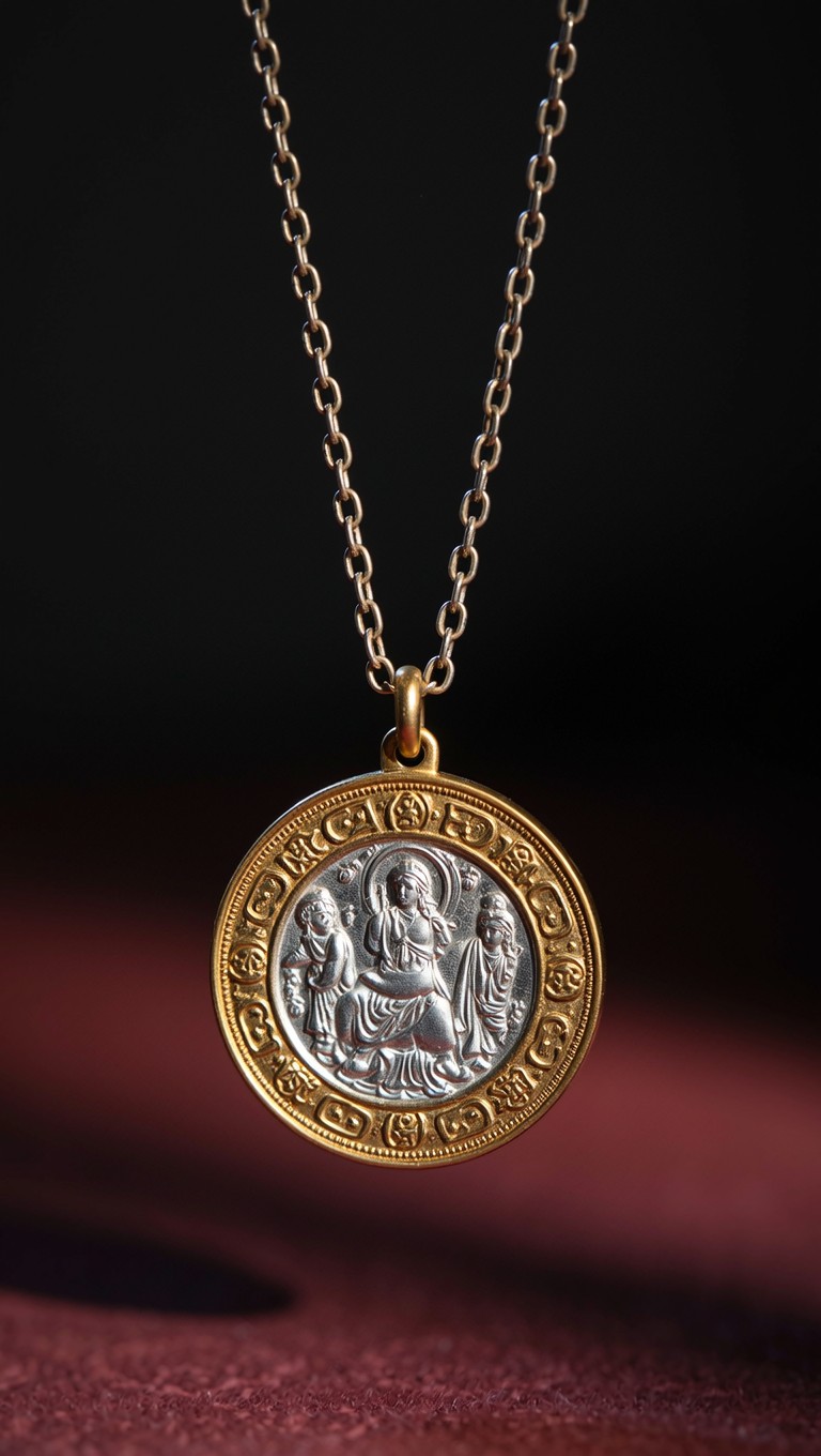 Free Sacred Metal Medallion Photo - Medallion, Religious, Pendant ...