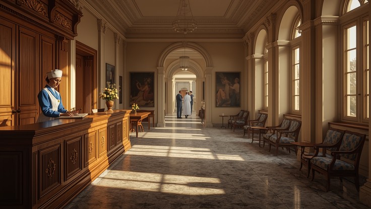 Random Hospital Reception Free Hospital Reception Scene Image - Hospital, Reception, Nurse ...