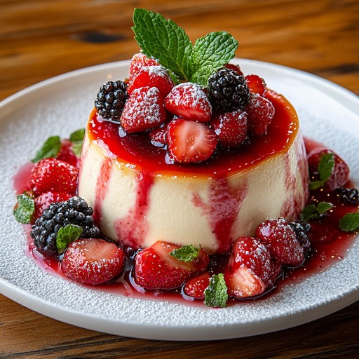 Free Delicious Berry Flan Image - Dessert, Flan, Berries | Download at ...