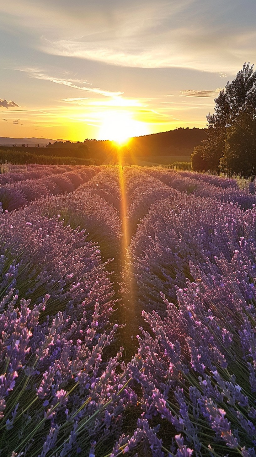Free Sunset lavender fields Image - Sunset, Lavender, Field | Download ...