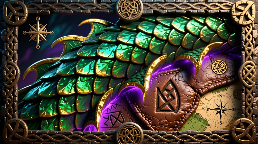 Free Draconic Runic Tapestry Image | Download at StockCake