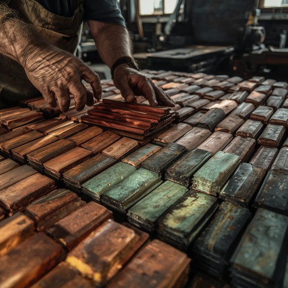 Free Oxidized Copper Segments Image - Copper, Metalwork, Oxidation ...