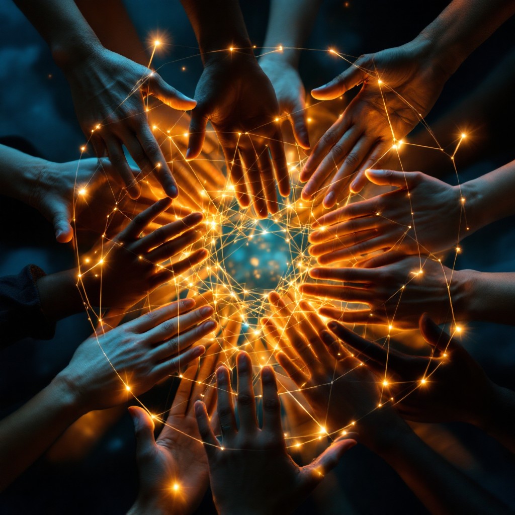Free Hands Creating Light Image - Unity, Spiral, Hands | Download at ...