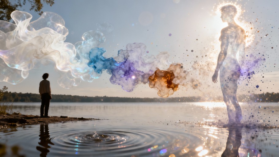 Disolving Person Free Dissolving Into Light Image - Transformation, Dissolution ...