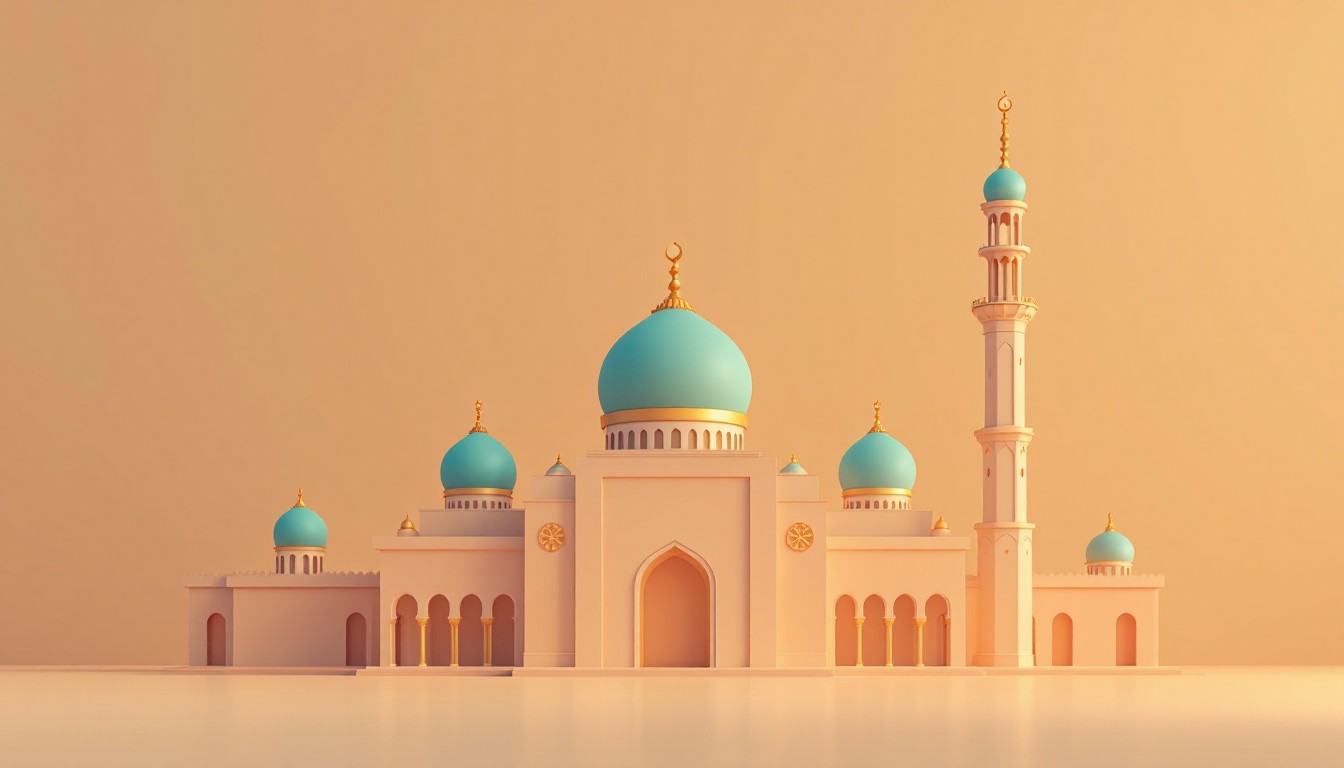 Subtle Colored Mosque Free Minimal Mosque Design Image - Mosque, Architecture, Turquoise ...