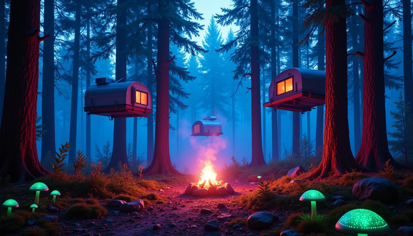 Free Neon Forest Retreat Image - Cyberpunk, Forest, Neon | Download at ...
