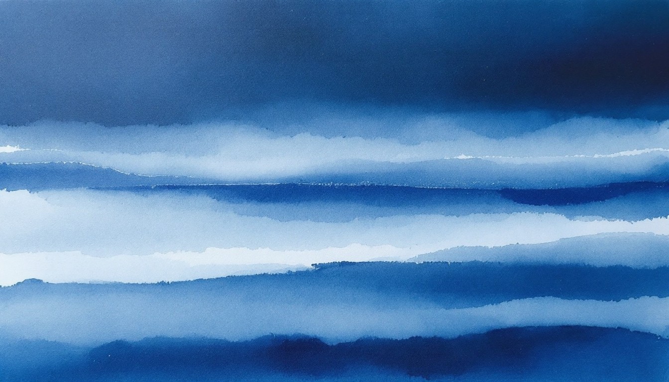 Free Oceanic Blue Abstract Image - Watercolor, Abstract, Minimal ...