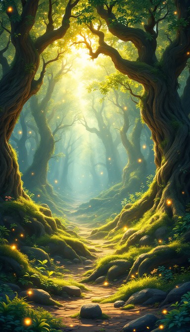 Free Magical Forest Path Image - Forest, Magical, Sunbeams | Download ...