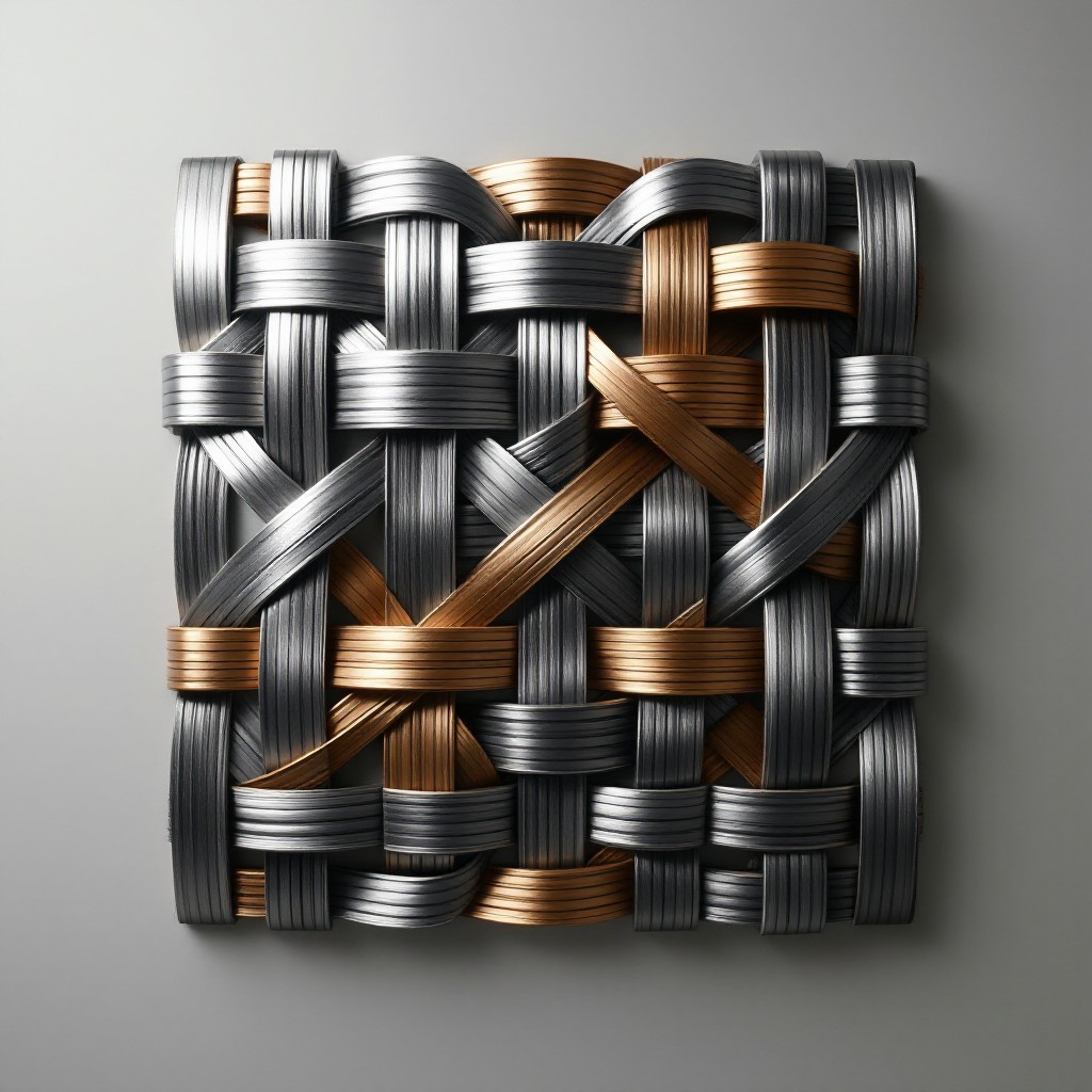 Download Metallic Weave Pattern Image - Metallic, Woven, Geometric ...
