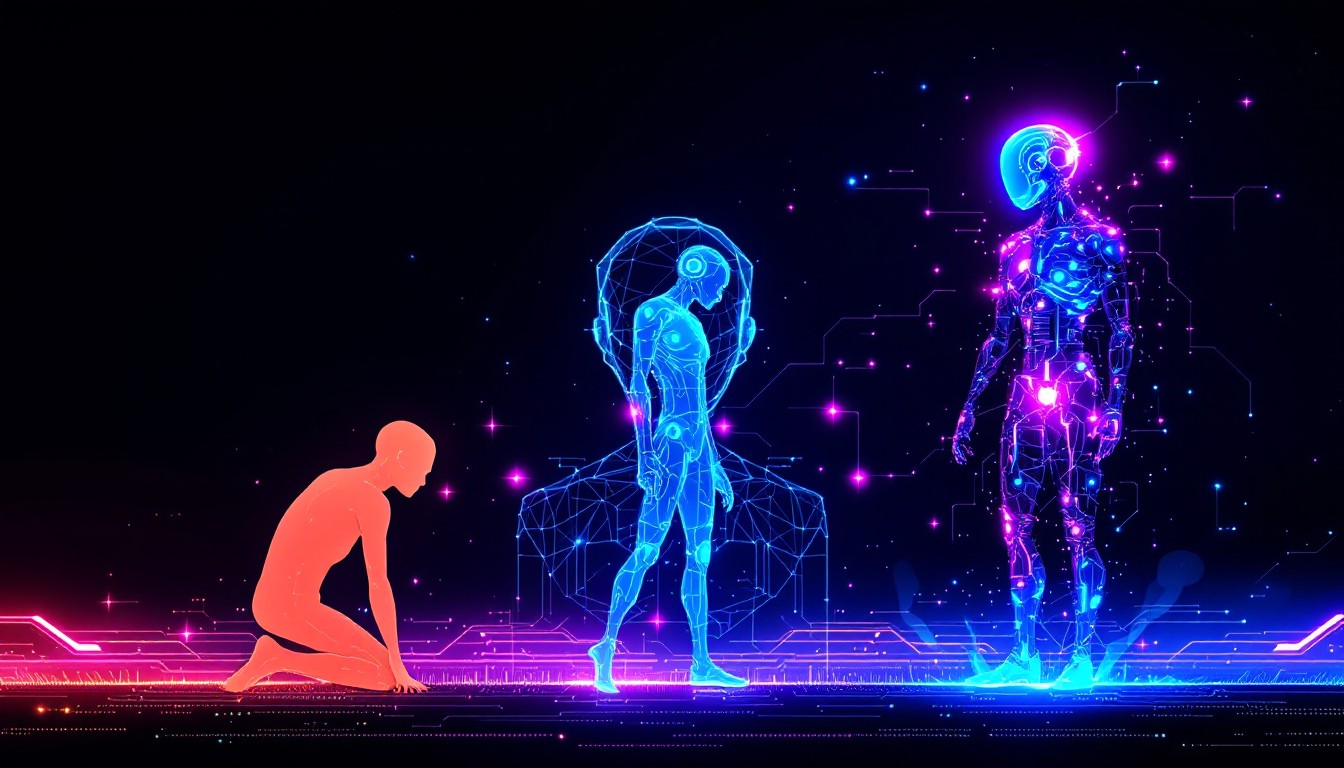 Free Evolution Through Technology Image - Pixel, Cyberpunk, Evolution ...