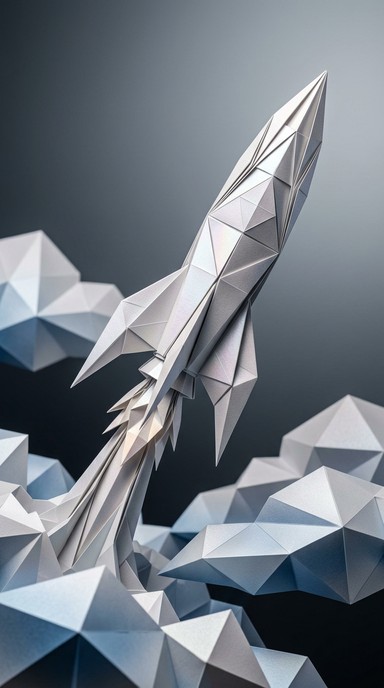 Foled Paper Download Origami Rockets Stock Images for Free | StockCake