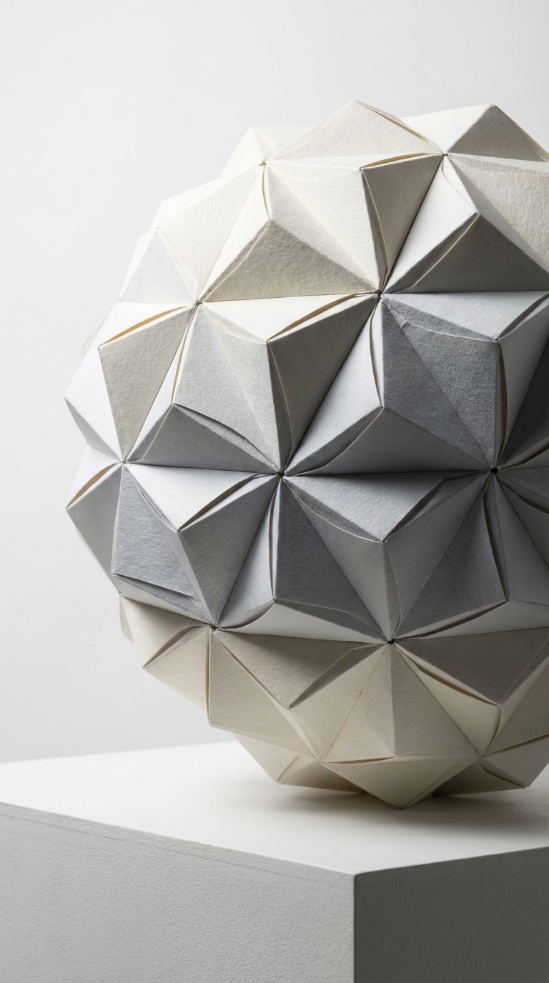 Free Geometric Paper Sculpture Image - Geometric, Origami, Paper ...