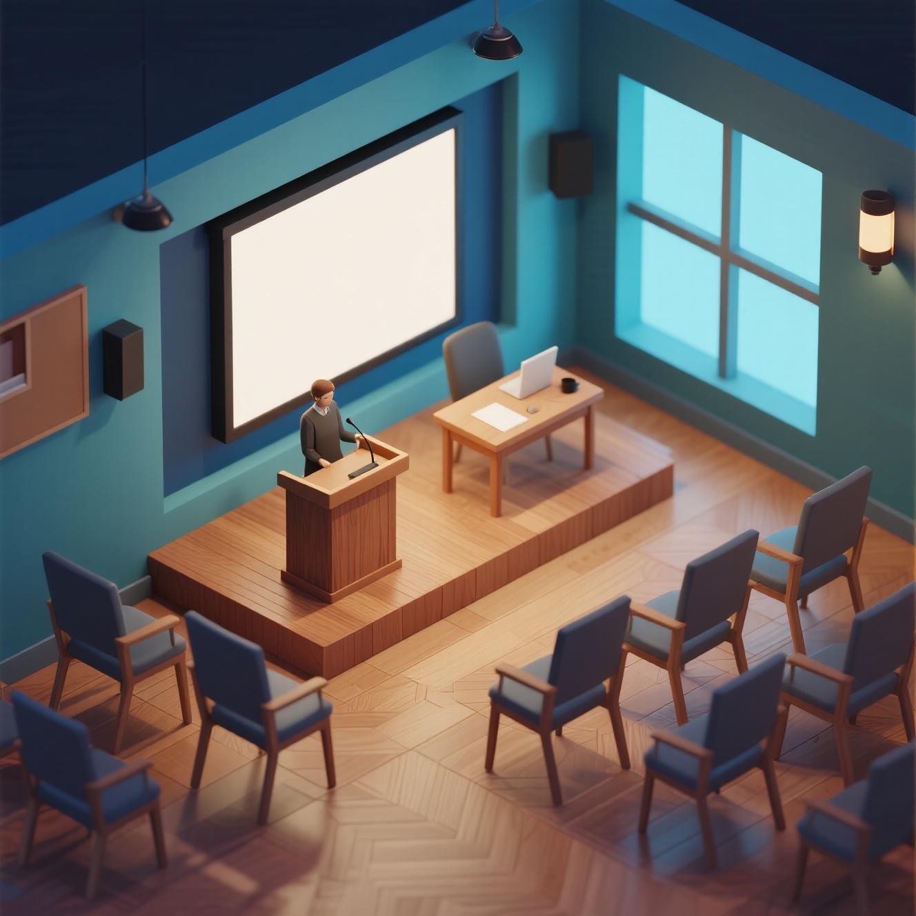 Free Minimalist Lecture Hall Photo - Seminar, Podium, Presentation ...