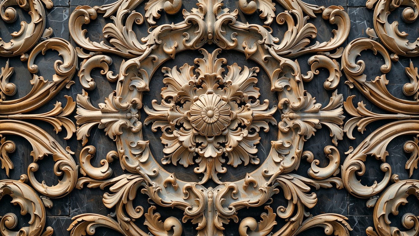 Free Baroque Golden Scrollwork Image - Baroque, Scrollwork, Ornate ...