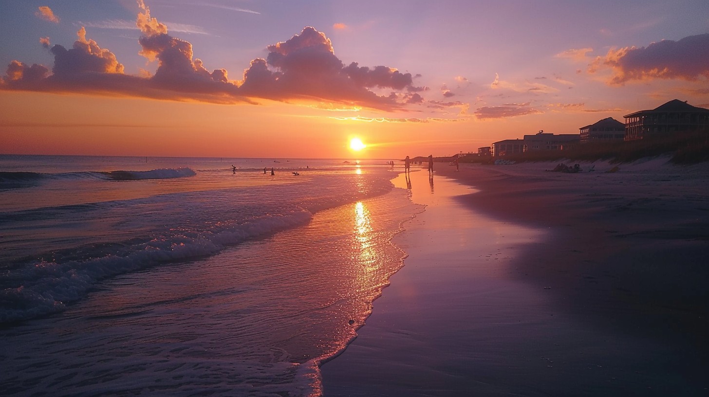 Free Sunset beach view Image - Sunset, Beach, Ocean | Download at StockCake