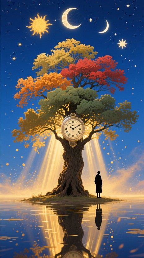Free Time Tree Reflection Image - Tree, Time, Clockwork | Download at ...
