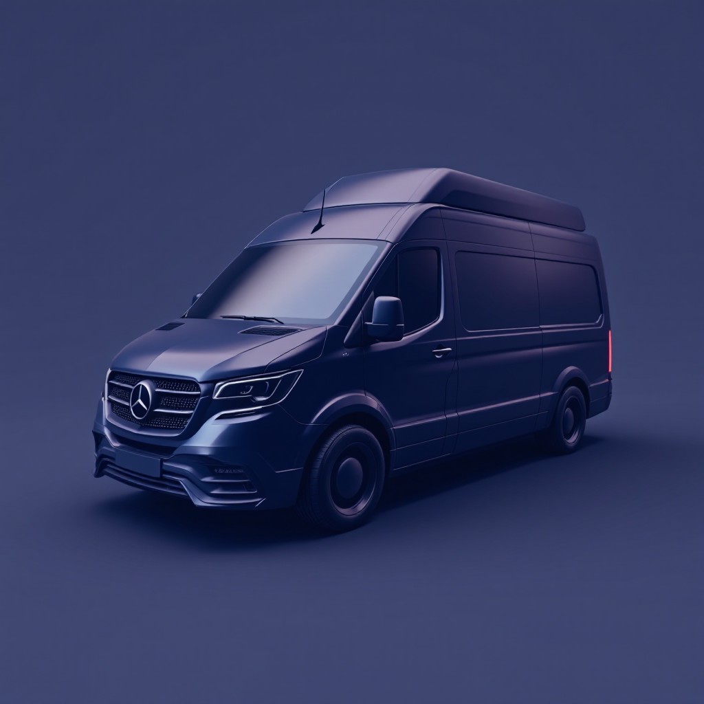 Free Sleek Navy Van Image - Van, Navy, Minimalist | Download at StockCake