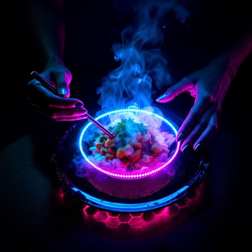 Free Neon Dining Experience Image - Cyberpunk, Neon, Futuristic ...