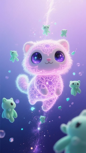 Free Cosmic Kitten Dreams Image - Kawaii, Cosmic, Kitten | Download at ...