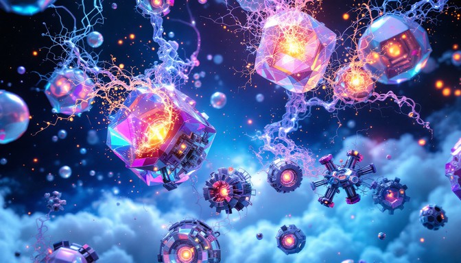 Free Crystalline Cosmic Bubbles Image | Download at StockCake