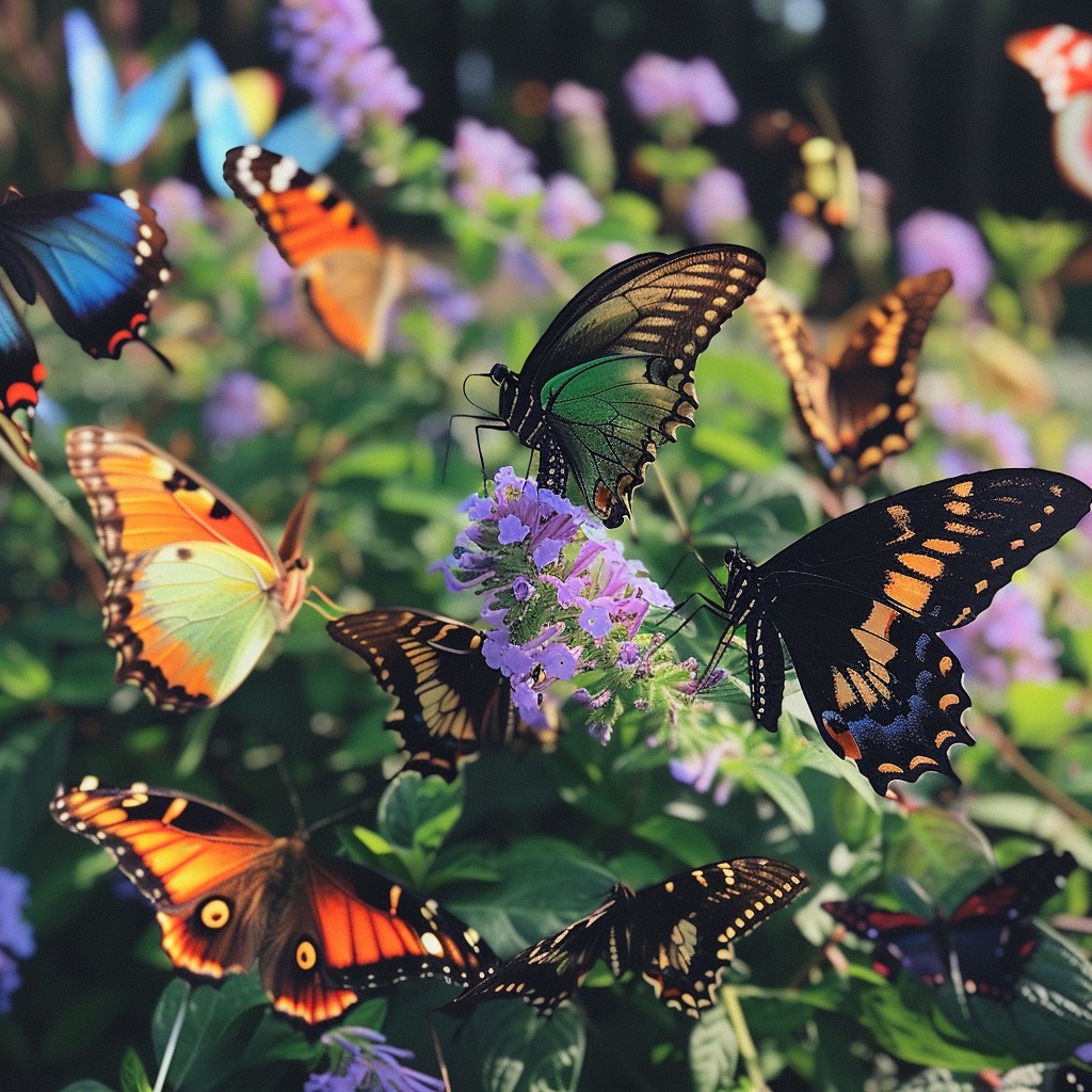 Free Butterfly Color Burst Image - Butterflies, Vibrant, Garden ...
