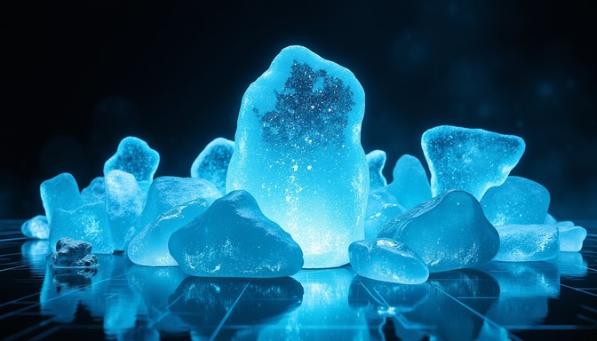 Free Glowing Blue Crystals Image - Crystals, Blue, Glow | Download at ...