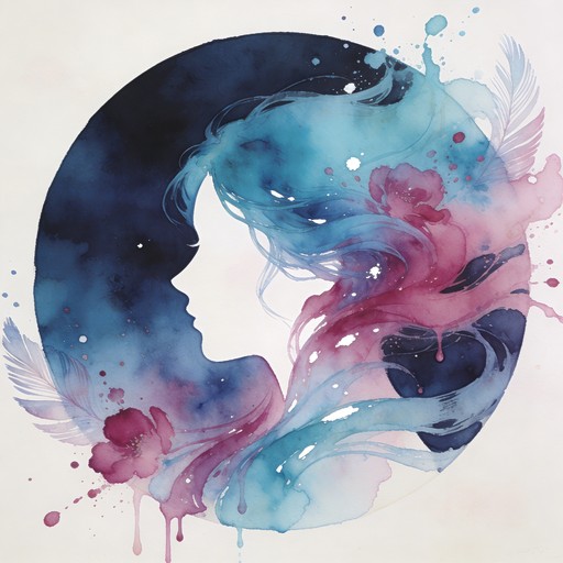 Free Flowing Watercolor Woman Image - Watercolor, Woman, Portrait ...