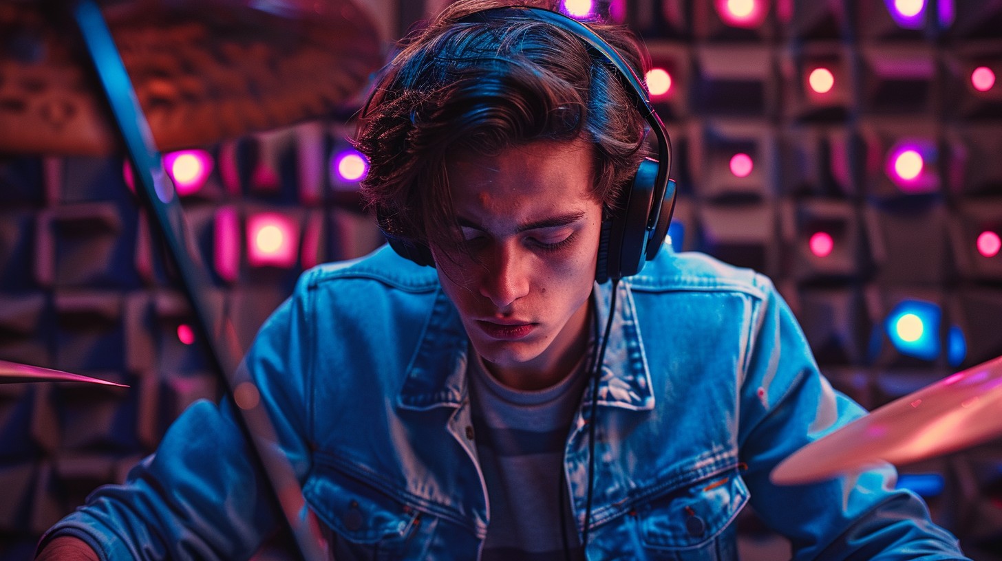 Free Drummer in Action Image - Musician, Drummer, Headphones | Download ...