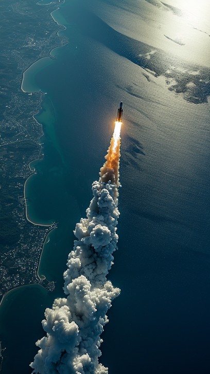 Rocket Fly Over Free Rocket Liftoff Aerial Image - Rocket, Liftoff, Aerial | Download ...