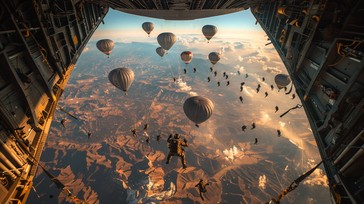 Aerial Rising Free Sunrise Aerial Drop Image - Sunrise, Aerial, Parachutes | Download ...