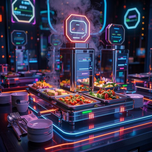 Free Cyberpunk Dining Experience Image - Cyberpunk, Futuristic, Neon ...