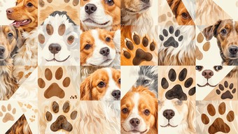 Free Playful Dog Pattern Image - Pattern, Dog, Fur | Download at StockCake