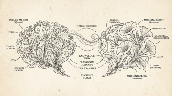 Free Botanical Communication Art Image - Botanical, Illustration ...
