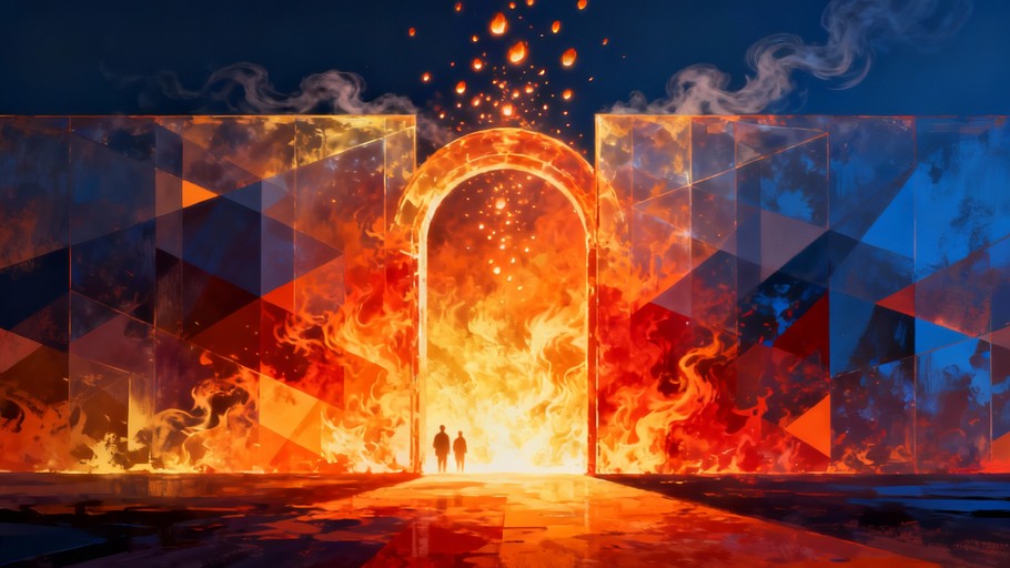 Free Fiery Gateway Transformation Image - Gateway, Portal, Archway ...
