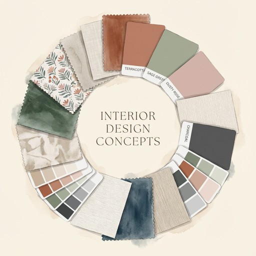 Free Interior Design Samples Image - Interior, Design, Palette ...