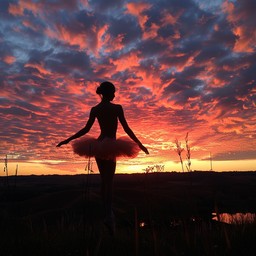 Free Ballet at Sunset Image - Sunset, Ballet, Dancer | Download at ...