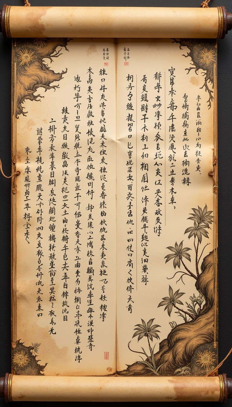 Free Ancient Asian scroll Image - Scroll, Calligraphy, Manuscript ...