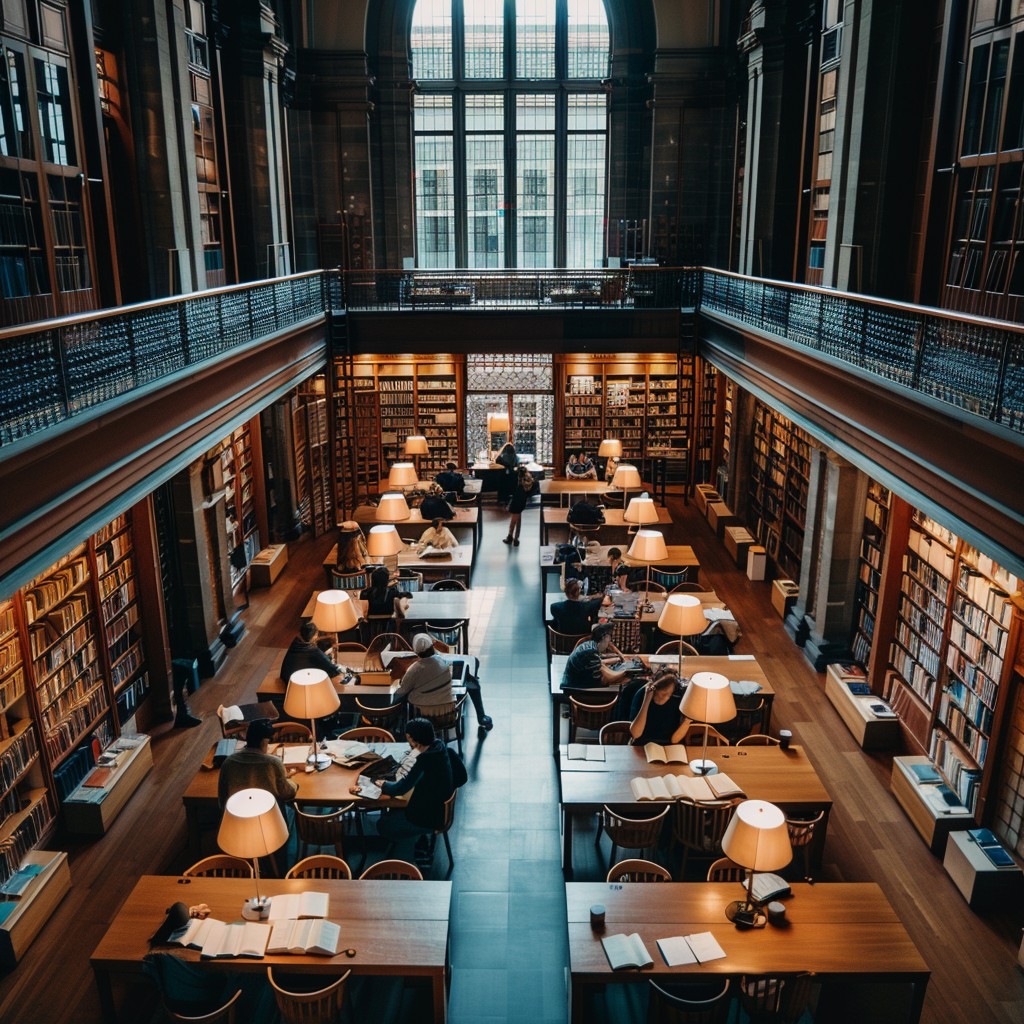 Free Elegant Library Study Image - Library, Study, Readers | Download ...