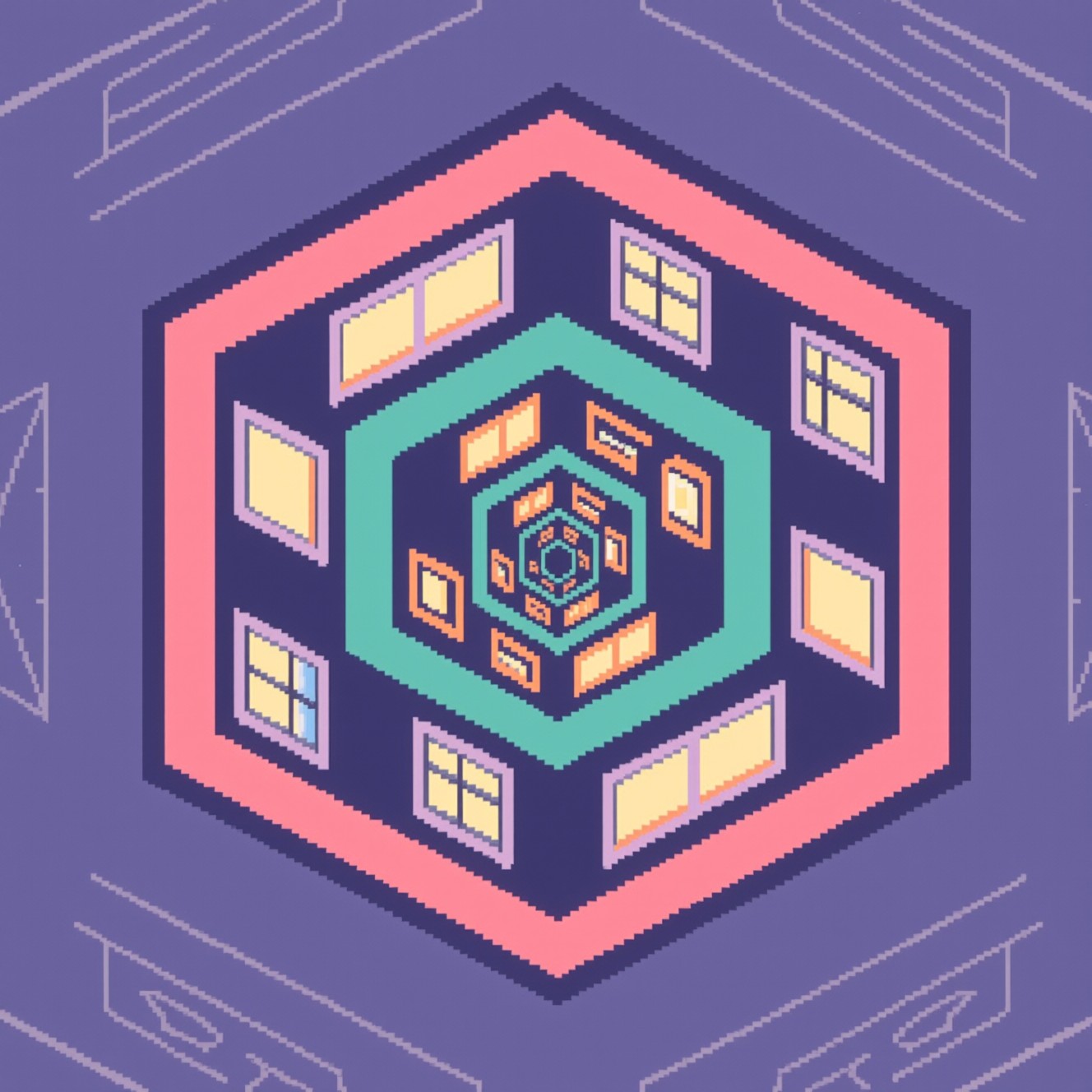 Free Infinite Fractal Architecture Photo - Fractal, Isometric, Pixel ...
