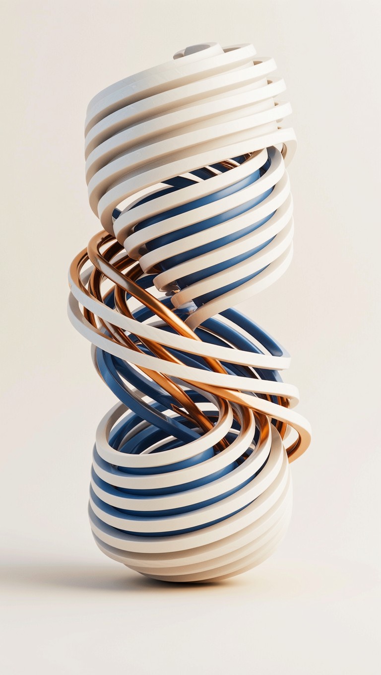 Helix Geometry Set Color Free Ascending Geometric Helix Image - Spiral, Helix, Geometric ...