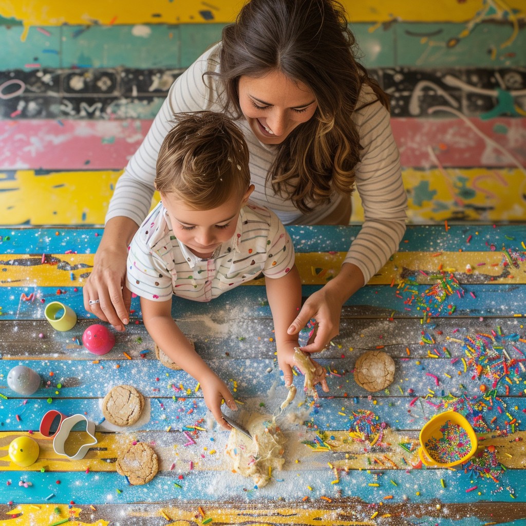 Free Creative Playtime Together Image - Mother, Child, Baking ...