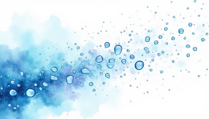 Free Azure Droplet Cascade Image - Watercolor, Droplets, Blue ...