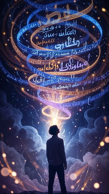 Free Words Become Light Image - Communication, Language, Multilingual ...