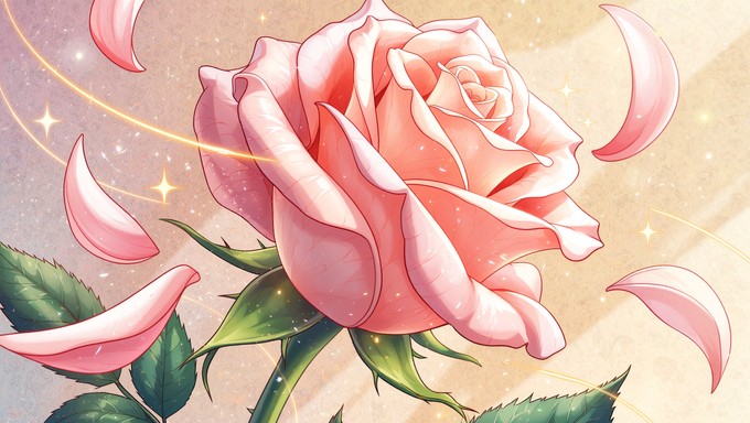 Free Anime Rose Garden Image - Anime, Manga, Roses | Download at StockCake