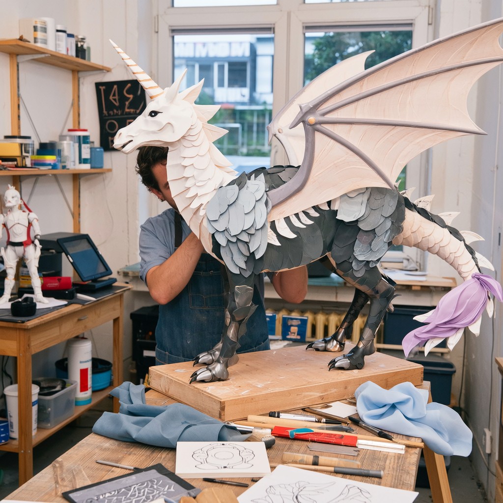 Free Dragon Workshop Creation Photo - Dragon, Sculpture, Fantasy ...